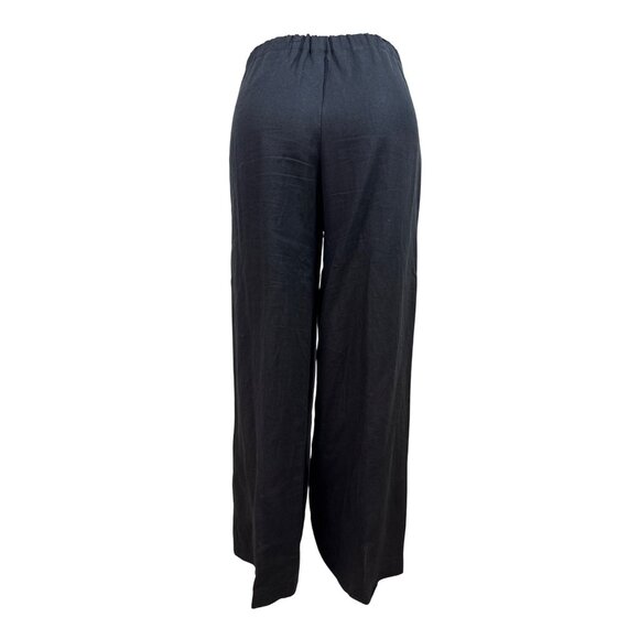 Nuevo Mundo Womens Black Wide-Leg Button-Front Pants Sz S - Picture 3 of 8